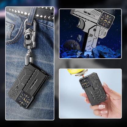 🔥HOT SALE🔥Folding Blue Flame Trigger Lighter Keychain