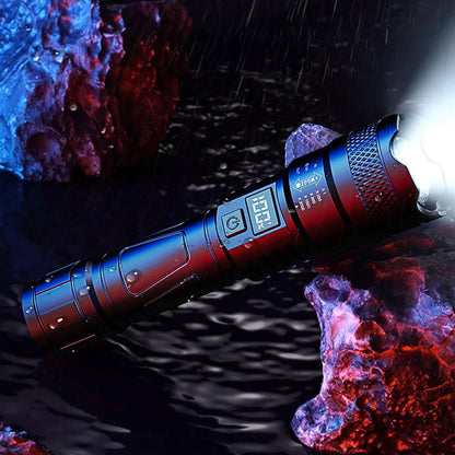 LED Strong Light Retractable Flashlight