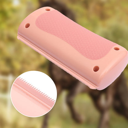 Ergonomic Horse Hair Removal Brush with Sawtooth Blades