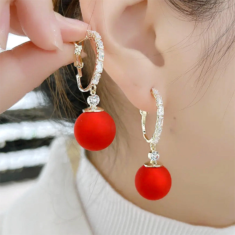 Elegant Lightweight Faux Pearl Drop Earrings