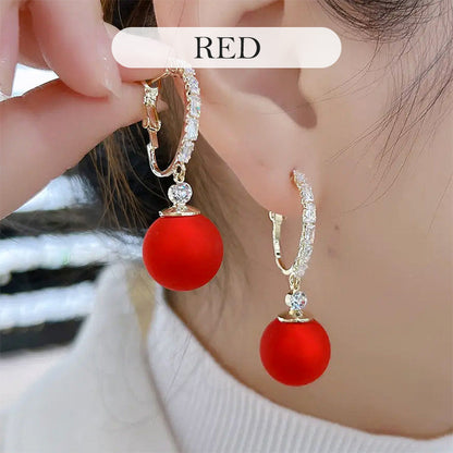 Elegant Lightweight Faux Pearl Drop Earrings