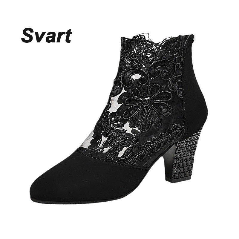 👢✨Dames Elegante Zomerse Kanten Hoge Hakken