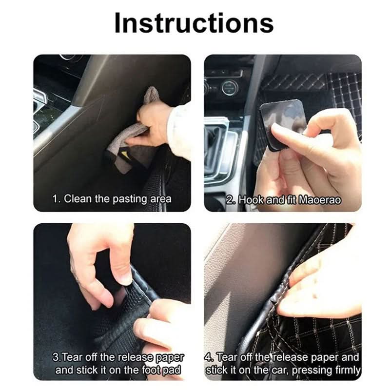 🚗20 stuks hoogwaardige onzichtbare vaste stickers voor matten