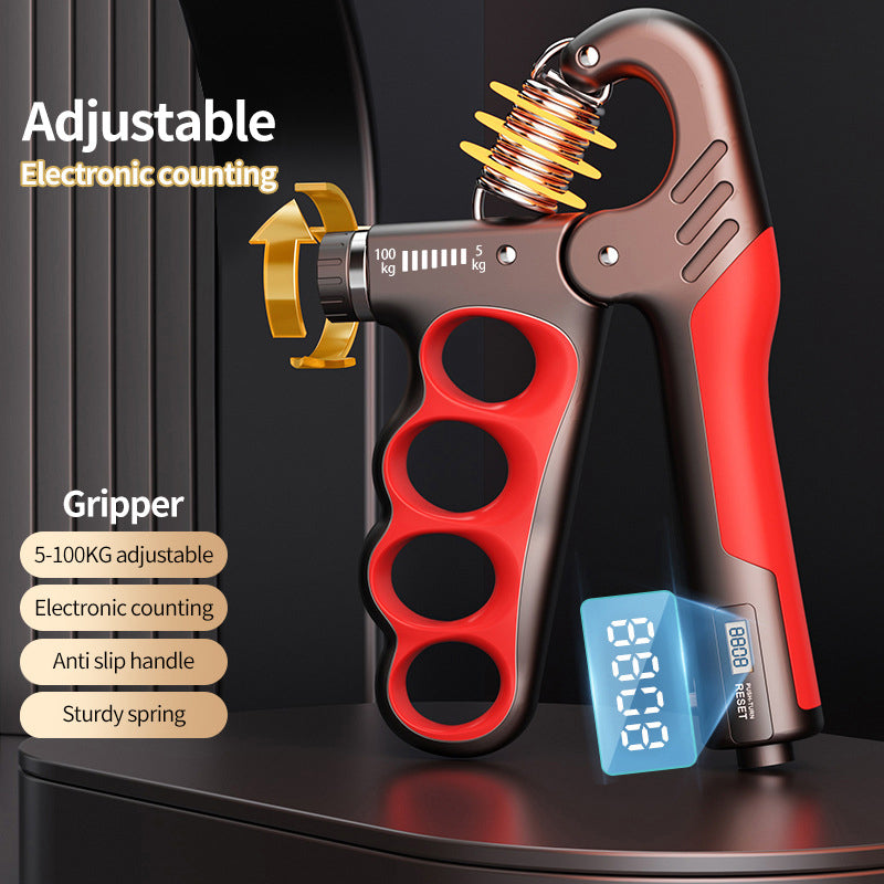 Adjustable Hand Grip Trainer with Electronic Counting