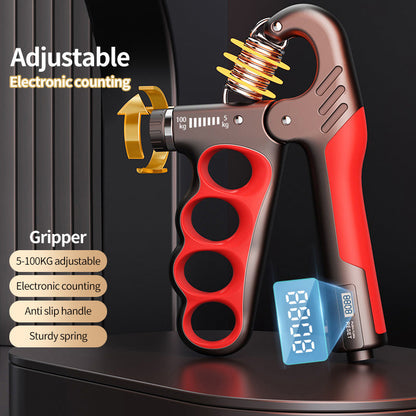 Adjustable Hand Grip Trainer with Electronic Counting