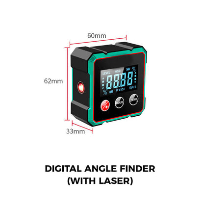 🔥2025 Hete uitverkoop - 50% korting🔥Magnetische Digitale Hoekzoeker met Elektronische Laser