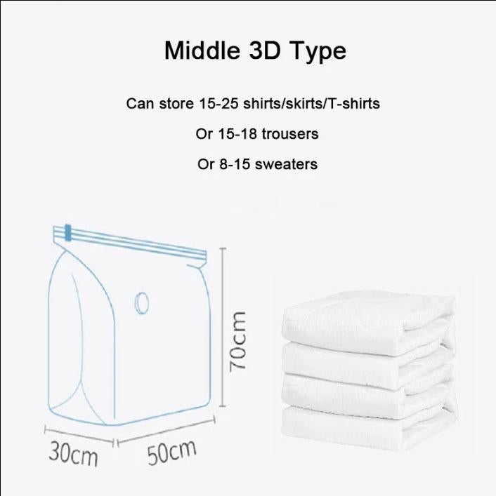 ⏳ALLEEN VANDAAG IN DE UITVERKOOP!🏆🧳Vacuümzakken zonder pomp – Gewoon dichtdrukken en klaar, geen pomp nodig. Bespaart 80% ruimte, houdt kleding droog en stofvrij. Perfect voor volumineus beddengoed en spullen die je buiten het seizoen niet gebruikt.