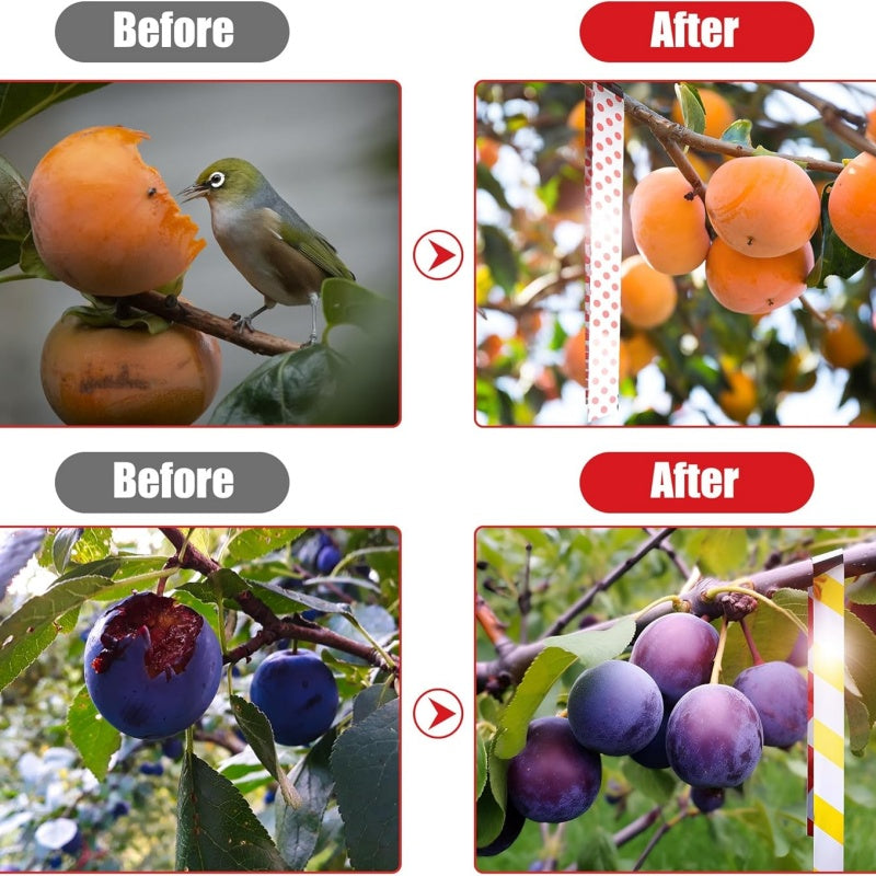 Dubbelzijdige reflecterende vogelafschrikband