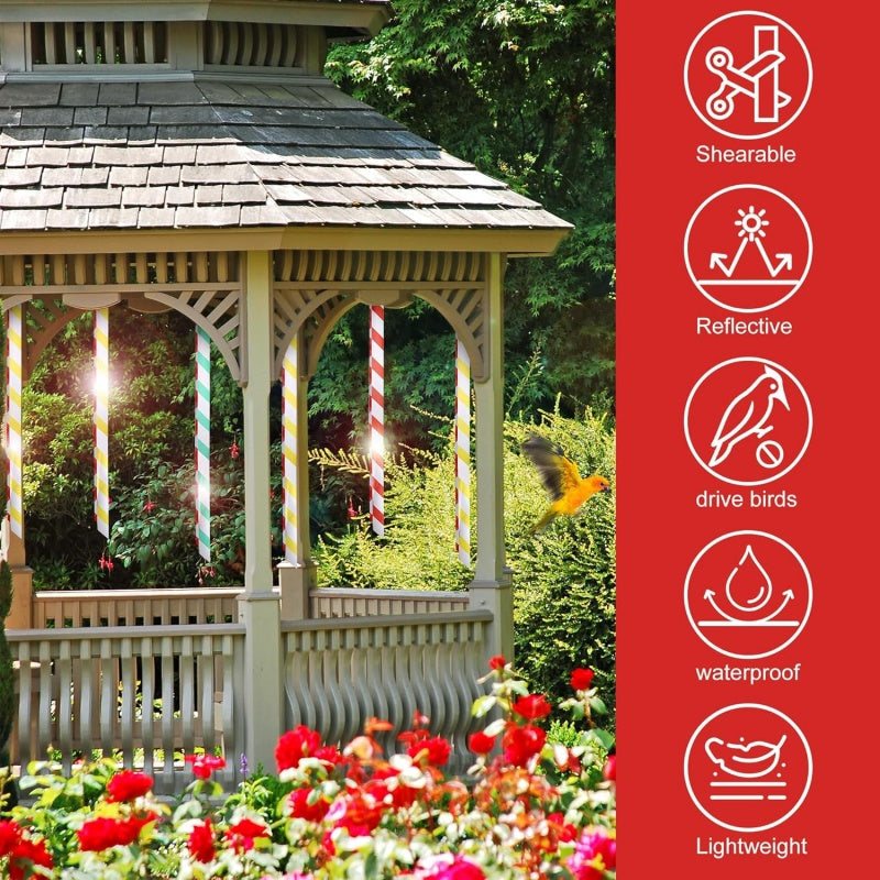 Dubbelzijdige reflecterende vogelafschrikband