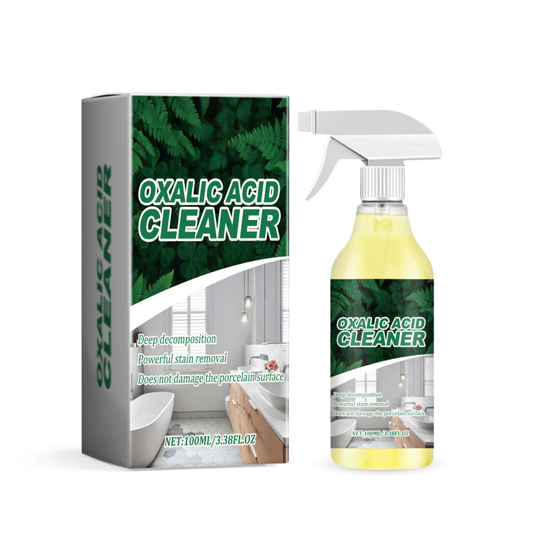 🌿🧼【Hoogwaardige oxaalzuurreiniger】— Eén keer spuiten, één keer afvegen en hardnekkige vlekken verdwijnen onmiddellijk! 🚫🧽