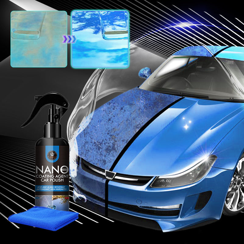 🎊Een handdoek wordt gratis weggegeven🎁Coating en Polijsten Vernieuwing Spray voor Auto