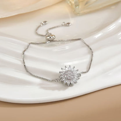 Fijne en Modieuze Zonnebloem Armband