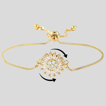 Fijne en Modieuze Zonnebloem Armband