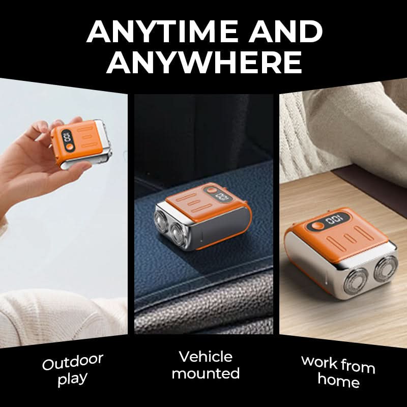 🪒 Draagbaar mini roterend elektrisch scheerapparaat voor mannen — Snel scheren in de palm van je hand, een maand lang glad scheren op één enkele lading! ⚡