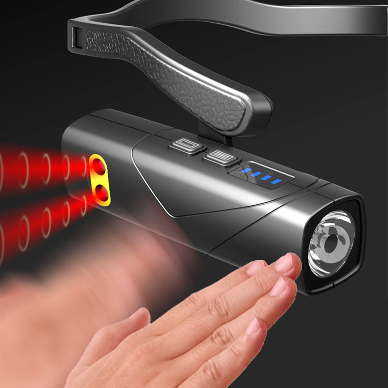 🔥Tijdelijke halfjaarlijkse uitverkoop🔥Lichtgewicht oplaadbare LED-hoofdlamp voor op het oor