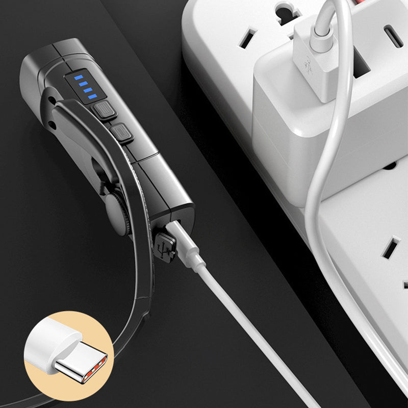 🔥Tijdelijke halfjaarlijkse uitverkoop🔥Lichtgewicht oplaadbare LED-hoofdlamp voor op het oor