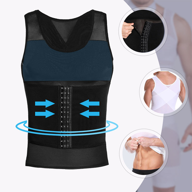 💪 Afslankend vest van mesh voor heren | Ademend • Zweetafvoerend • Comfortabel