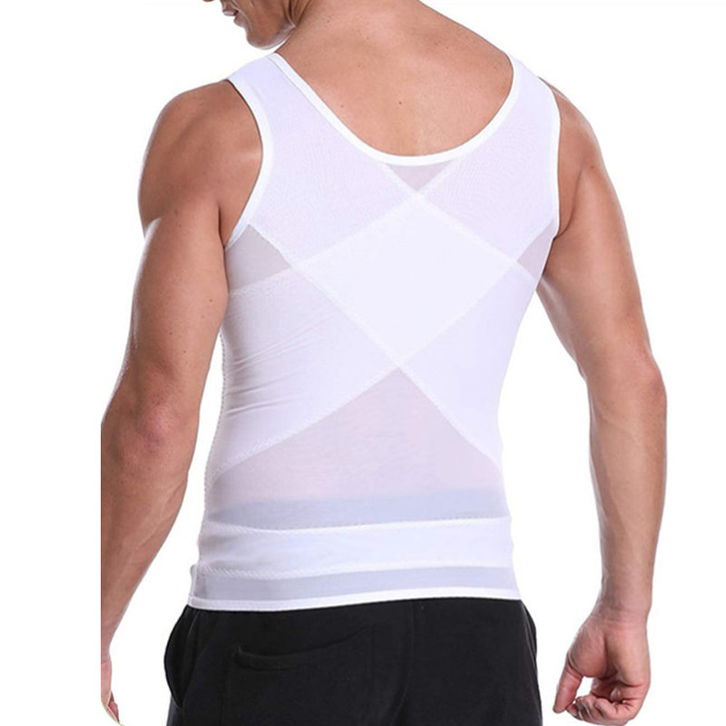💪 Afslankend vest van mesh voor heren | Ademend • Zweetafvoerend • Comfortabel