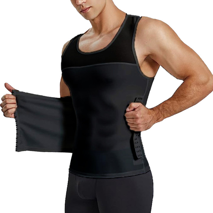 💪 Afslankend vest van mesh voor heren | Ademend • Zweetafvoerend • Comfortabel