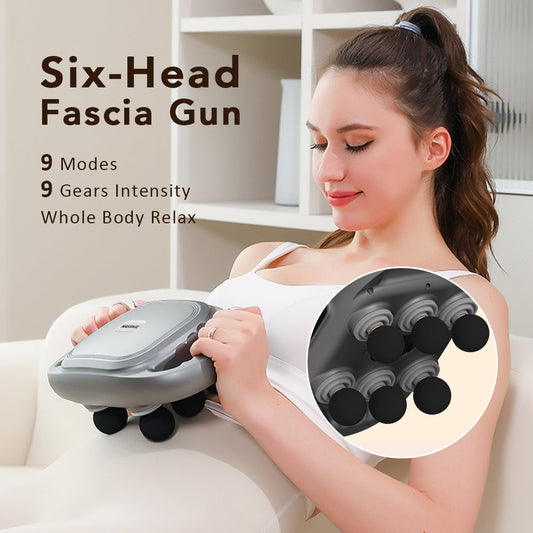 💥Limited Time Sale 💥6 Heads Cordless Massage Gun for Full Body Relaxation