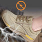 ☀️🔥Mannen Lichtgewicht Ademend Stalen Teen Wandelschoenen