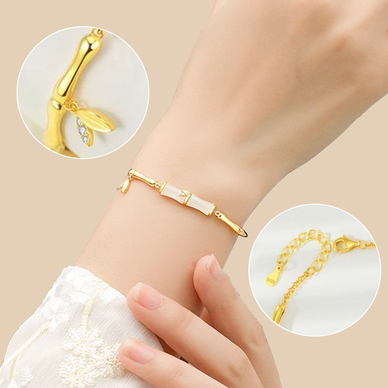 📿Damesarmband van Bamboe met Ketting✨