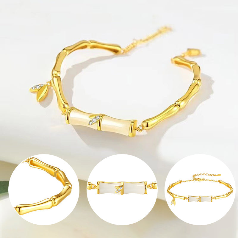 📿Damesarmband van Bamboe met Ketting✨