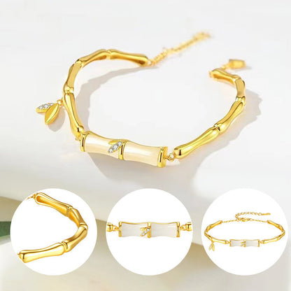 📿Damesarmband van Bamboe met Ketting✨