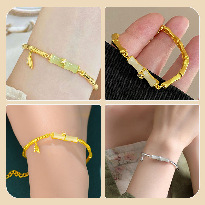📿Damesarmband van Bamboe met Ketting✨
