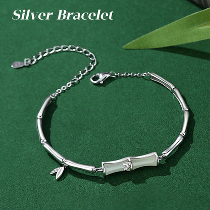 📿Damesarmband van Bamboe met Ketting✨