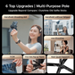 4-in-1 Multifunctionele 360° Draaibare Magnetische Selfiestick