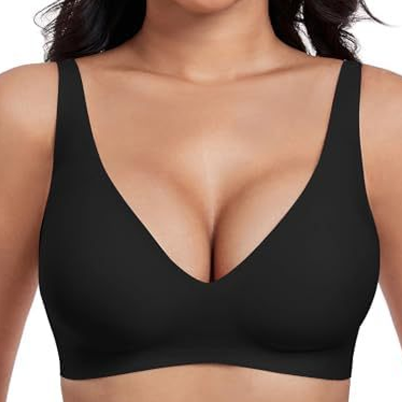🍃Zomerse uitverkoop 50% KORTING⏰Diepe V-hals Push-up beugelloze naadloze jelly-bh