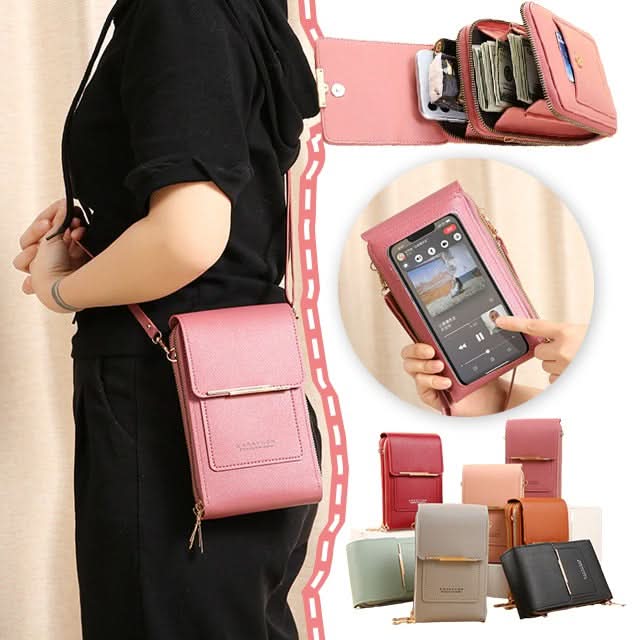 ✨️SPECIALE AANBIEDING 2026 - 55% KORTING👜 📱Dames messengerbag met touchscreen – Smartphone opladen, antidiefstal & waterbestendig