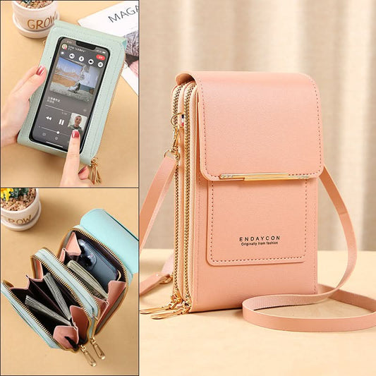 ✨️SPECIALE AANBIEDING 2026 - 55% KORTING👜 📱Dames messengerbag met touchscreen – Smartphone opladen, antidiefstal & waterbestendig