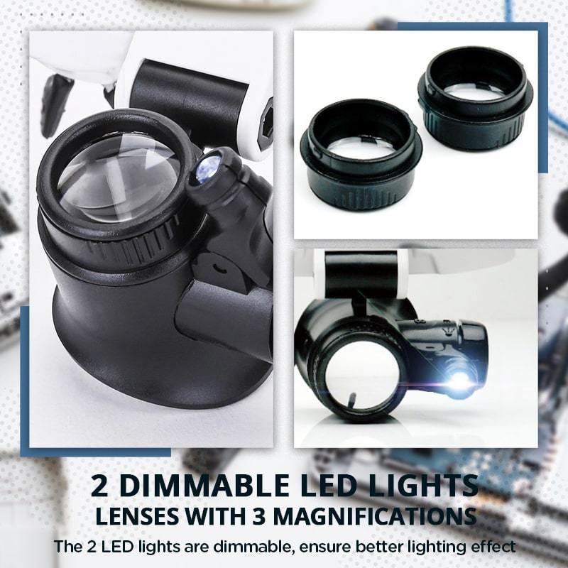 ⏳LED-vergrootglasbril🔥23x