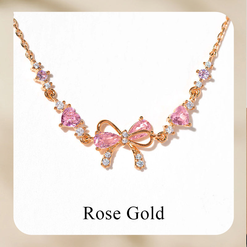 Vrouwelijke Fijne Armband met Roze Strik