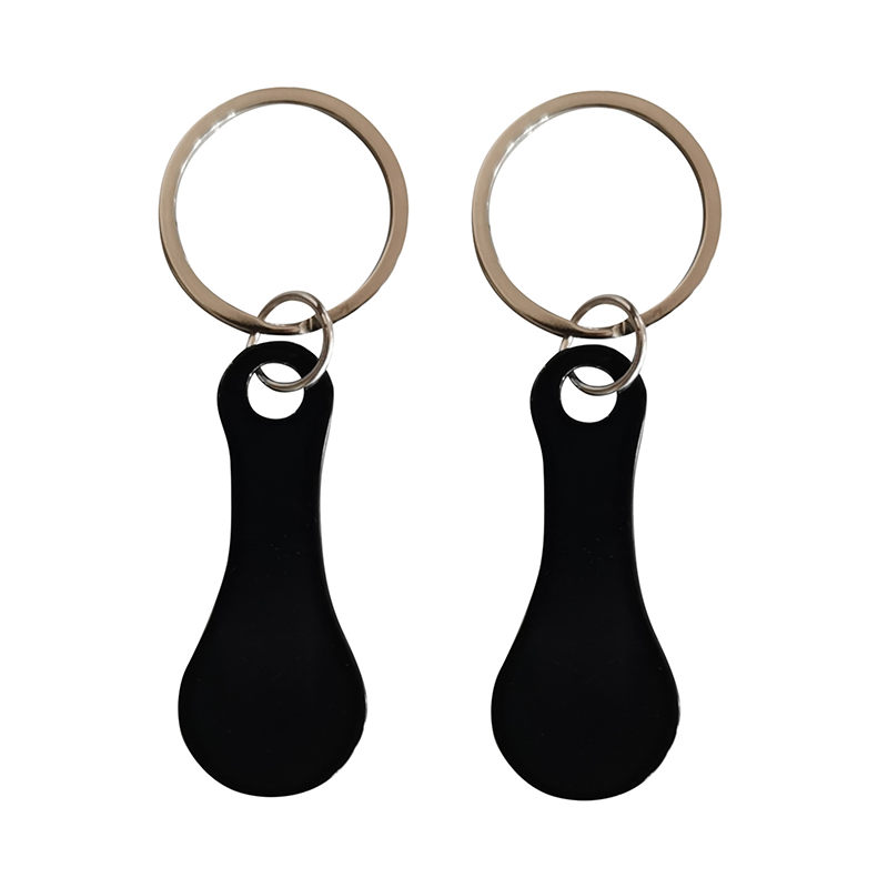 2 Stuks RVS Winkelwagenmunt Sleutelhangers