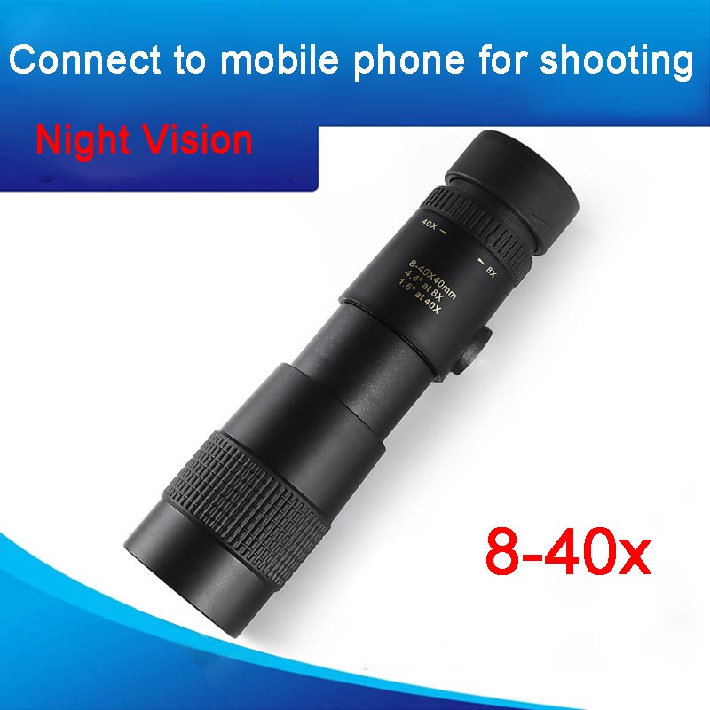 4K 8-40X 40mm Super Telefoto Zoom Monoculaire Telescoop