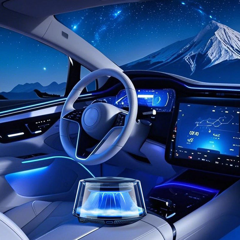 ☁️2025 Cloud Mist Auto Diffuser - Automatisch Aan/Uit met 30 dagen USB-C batterij & 1 navulling = 1 jaar frisheid