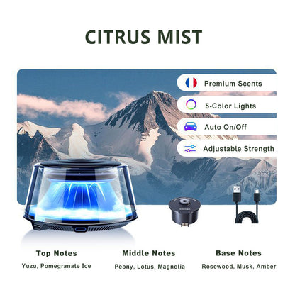 ☁️2025 Cloud Mist Auto Diffuser - Automatisch Aan/Uit met 30 dagen USB-C batterij & 1 navulling = 1 jaar frisheid