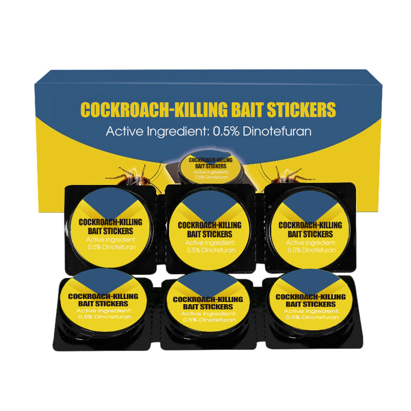 Krachtige stickers met lokaas om kakkerlakken te dode
