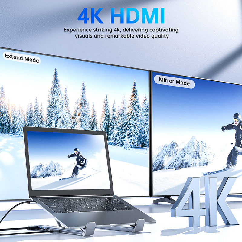 🔥Uitverkoop 57% korting🔥USB-C Dockingstation Laptopstandaard met 4K HDMI💻