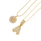 Gouden alfabet hanger ketting