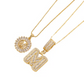 Gouden alfabet hanger ketting