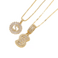 Gouden alfabet hanger ketting