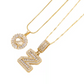Gouden alfabet hanger ketting