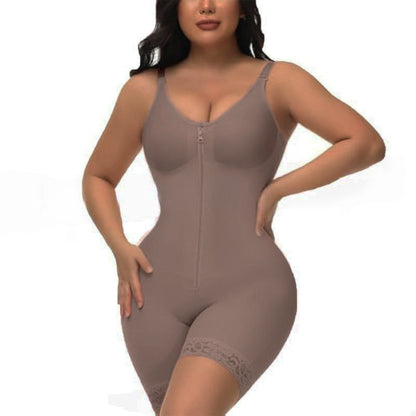 Buikcontrolerende Billenlifter Shaper Met Rits Kruis Fajas Colombianas