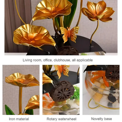 Luxe creatief lotusviskom ornament