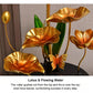 Luxe creatief lotusviskom ornament