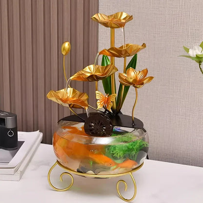 Luxe creatief lotusviskom ornament